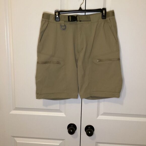 Mens Free‎ Soldier Performance Cargo Shorts Beige 36x10 - Picture 1 of 4